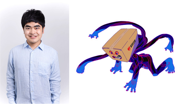 加藤諒＆TVアニメ『さらざんまい』1話に登場する「箱ゾンビ」(C)イクニラッパー／シリコマンダーズ