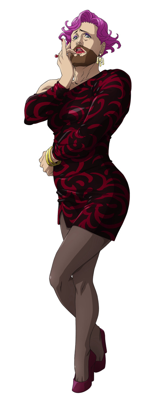 TVアニメ『歌舞伎町シャーロック』ハドソン夫人(CV:諏訪部順一)(C)歌舞伎町シャーロック製作委員会