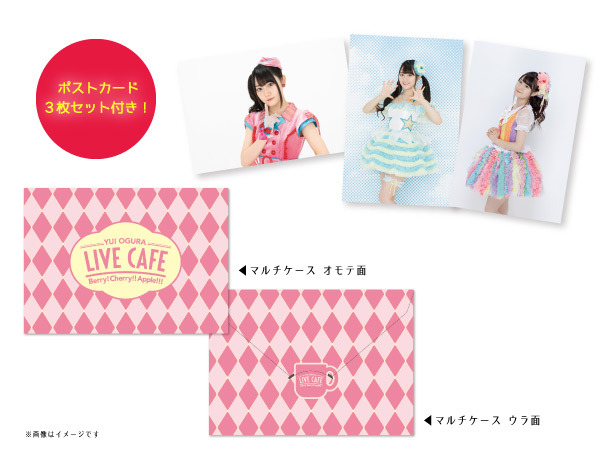 ポストカード付マルチケース（ポストカード3枚セット付）各1,080円(税込)