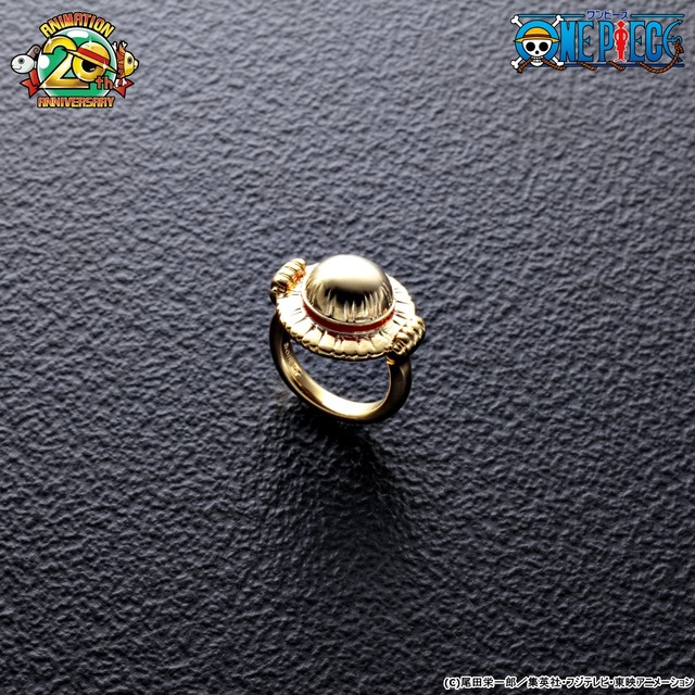 「ルフィの麦わら帽子のピンキーリング」4,900円（税込）(C)尾田栄一郎／集英社・フジテレビ・東映アニメーション