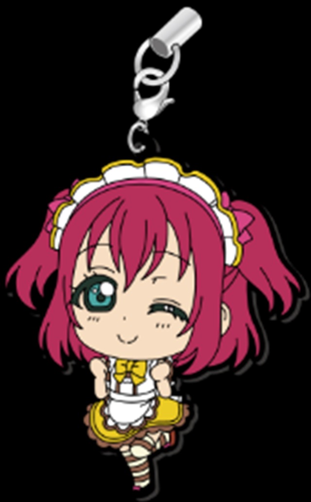 ココス×ラブライブ！サンシャイン!!「輝け！ みんなの笑顔キャンペーン」ココス限定描き下ろし ラバーストラップ 1個740円＋税(C)2017 プロジェクトラブライブ！サンシャイン!!