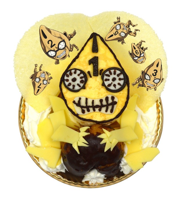 ミスタの弾丸ケーキ / 900円（税込）(C)LUCKY LAND COMMUNICATIONS/集英社・ジョジョの奇妙な冒険GW製作委員会