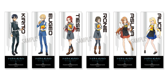 「ソードアート・オンライン アリシゼーション×TOWER RECORDS CAFE」AR付きステッカー （C）2017 川原 礫／ＫＡＤＯＫＡＷＡ アスキー・メディアワークス／SAO-A Project