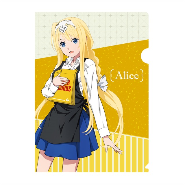 「ソードアート・オンライン アリシゼーション×TOWER RECORDS CAFE」A4 クリアファイル（全 7 種）400 円＋税（C）2017 川原 礫／ＫＡＤＯＫＡＷＡ アスキー・メディアワークス／SAO-A Project