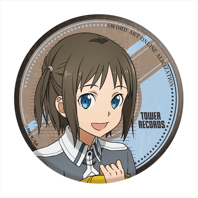 「ソードアート・オンライン アリシゼーション×TOWER RECORDS CAFE」缶バッジ（全 6 種）550 円＋税 （C）2017 川原 礫／ＫＡＤＯＫＡＷＡ アスキー・メディアワークス／SAO-A Project
