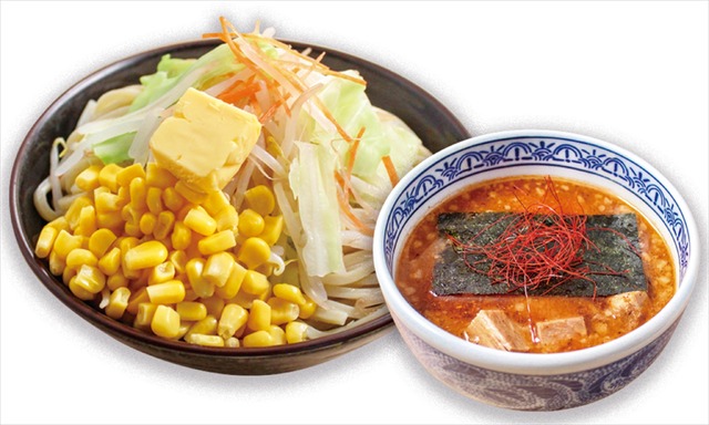 「竹達彩奈×三田製麺所」濃厚魚介味噌つけ麺　コーンバター…1,080円