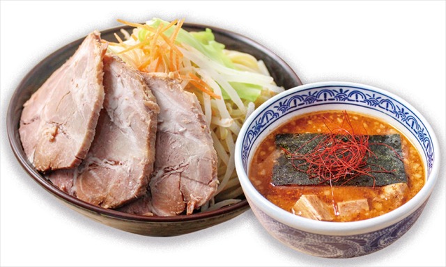 「竹達彩奈×三田製麺所」濃厚魚介味噌つけ麺　肉増し…1,220円