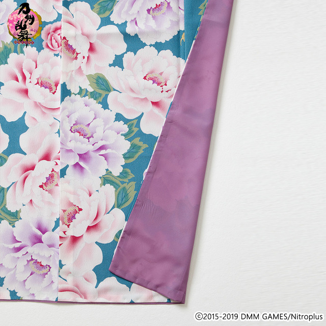 「刀剣乱舞-ONLINE-×ふりふコラボ 小紋」歌仙兼定デザイン 62,640円（税込）（C）2015-2019 DMM GAMES/Nitroplus