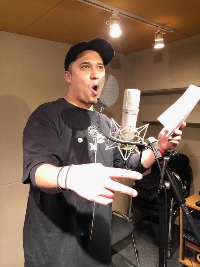 『Bラッパーズ ストリート』木村昴 収録風景（C）BRS/BRSA