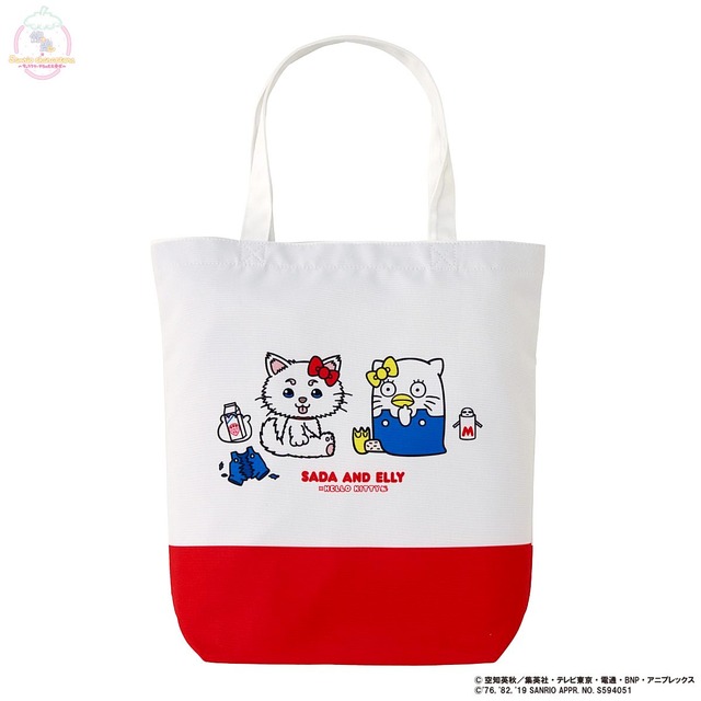 銀魂×Sanrio characters　トートバッグ3,780円(税込)(送料・手数料別途)（C）空知英秋／集英社・テレビ東京・電通・BNP・アニプレックス（C）1976, 1982, 2018 SANRIO CO.,LTD.