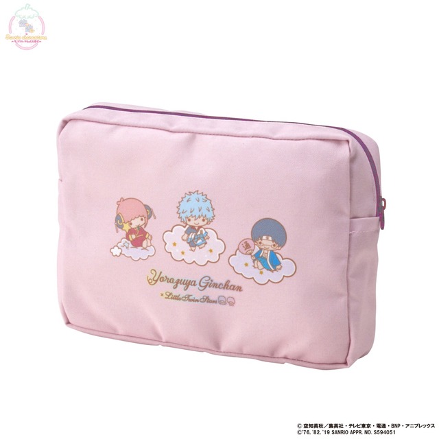 銀魂×Sanrio characters　ポーチ2,160円(税込)(送料・手数料別途)（C）空知英秋／集英社・テレビ東京・電通・BNP・アニプレックス（C）1976, 1982, 2018 SANRIO CO.,LTD.