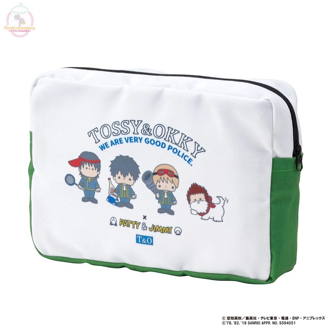 銀魂×Sanrio characters　ポーチ2,160円(税込)(送料・手数料別途)（C）空知英秋／集英社・テレビ東京・電通・BNP・アニプレックス（C）1976, 1982, 2018 SANRIO CO.,LTD.