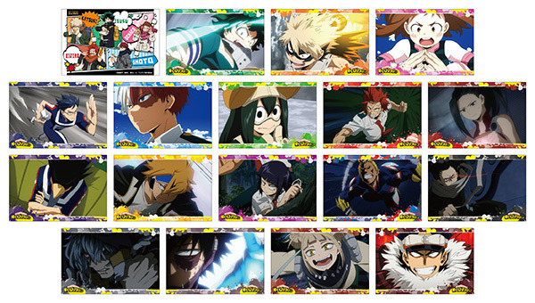 セガコラボカフェ 僕のヒーローアカデミア　ブロマイド（全18種）2枚セット　500円（税込）（C）堀越耕平／集英社・僕のヒーローアカデミア製作委員会　　（C）SEGA