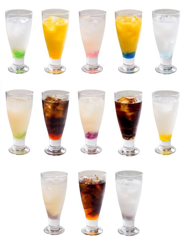 オリジナルドリンクメニュー　全13種　各600円（C）堀越耕平／集英社・僕のヒーローアカデミア製作委員会　　（C）SEGA