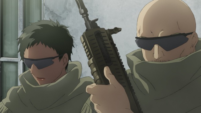 『魔法少女特殊戦あすか』第3話「もっとひどい戦争」先行カット（C）深見真・刻夜セイゴ／SQUARE ENIX・「魔法少女特殊戦あすか」製作委員会