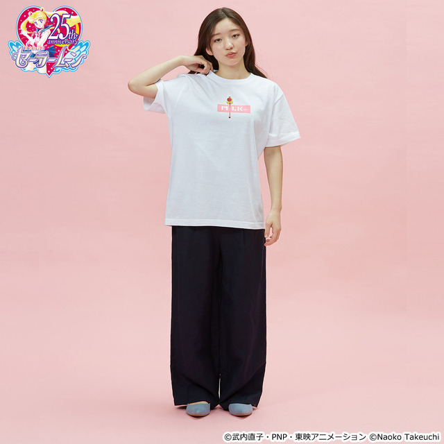 「MILKFED. × SAILOR MOON BAR S/S TEE」各4,860円（税込）（C）武内直子・PNP・東映アニメーション（C）Naoko Takeuchi