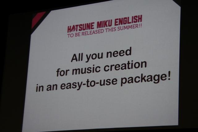 【ジャパンエキスポ2013】初音ミクの英語版「HATSUNE MIKU ENGLISH」が初公開、藤田咲さんがボーカルで今夏発売