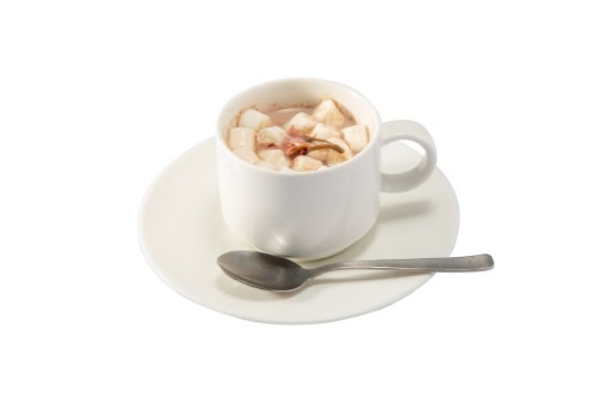 「もふもふ☆ホットココア ～桜風味～」690円（税込）（Ｃ）Koi・芳文社／ご注文は製作委員会ですか？？