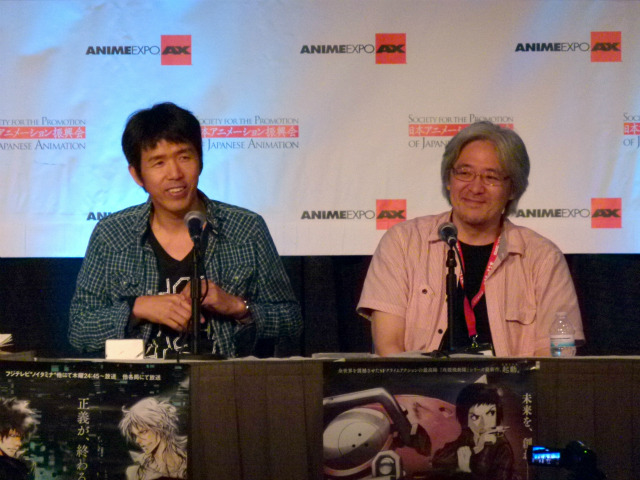 アメリカでのI.G作品のファンが多数詰めかけ、両氏も終始リラックスした表情