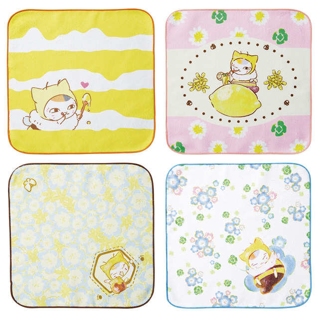 「一番くじ 夏目友人帳～みつばちニャンコ先生の甘いひととき～」F賞：ハンドタオル　1回620円（税込）（C）緑川ゆき・白泉社／「夏目友人帳」製作委員会