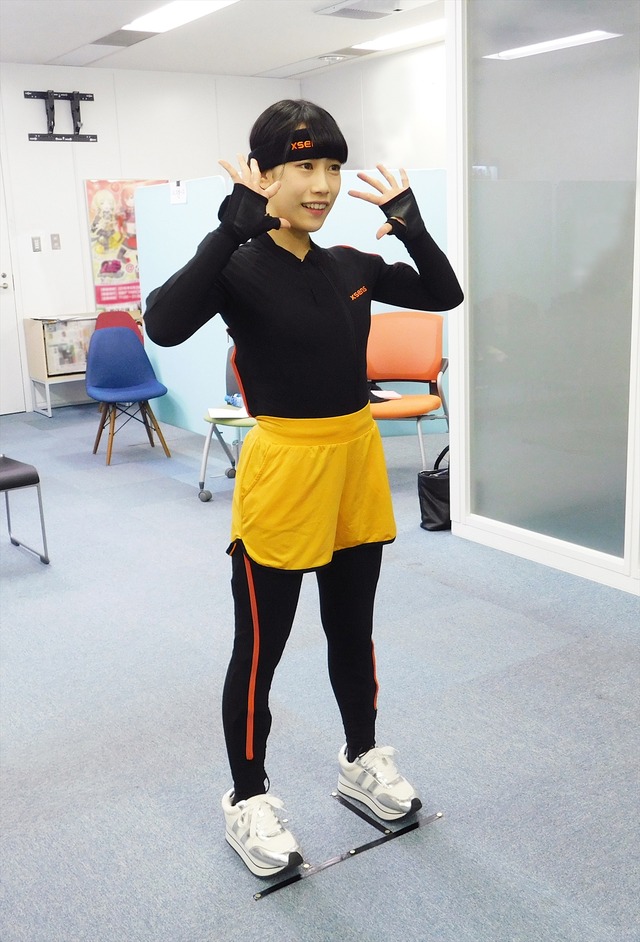 『キラッとプリ☆チャン』シーズン2 モーションキャプチャ撮影中の佐々木（C）Ｔ－ＡＲＴＳ / syn Sophia / テレビ東京 / PCH2製作委員会