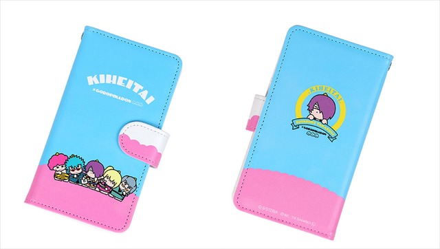 『銀魂×サンリオキャラクターズ』コラボグッズ「手帳型スマートフォンケース（4種）」価格：各3,500円＋税（C）空知英秋／集英社・テレビ東京・電通・BNP・アニプレックス（C）'76, '82, '19 SANRIO APPR. NO.S594370