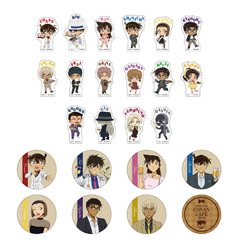 【事前予約者限定カフェ利用特典】】オリジナルステッカー(ランダム24種)（C）青山剛昌／小学館・読売テレビ・TMS 1996（C）2019 青山剛昌／名探偵コナン製作委員会