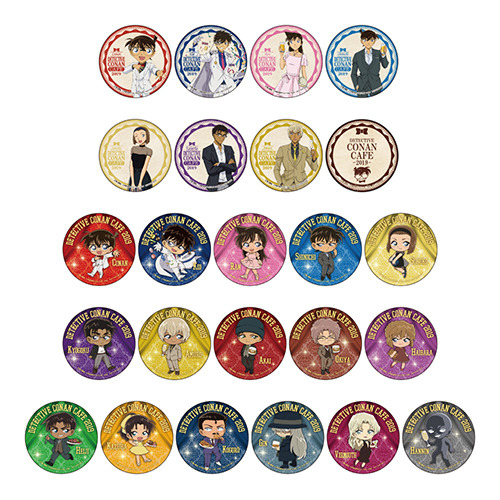 【ドリンク特典】オリジナルコースター(ランダム24種)（C）青山剛昌／小学館・読売テレビ・TMS 1996（C）2019 青山剛昌／名探偵コナン製作委員会