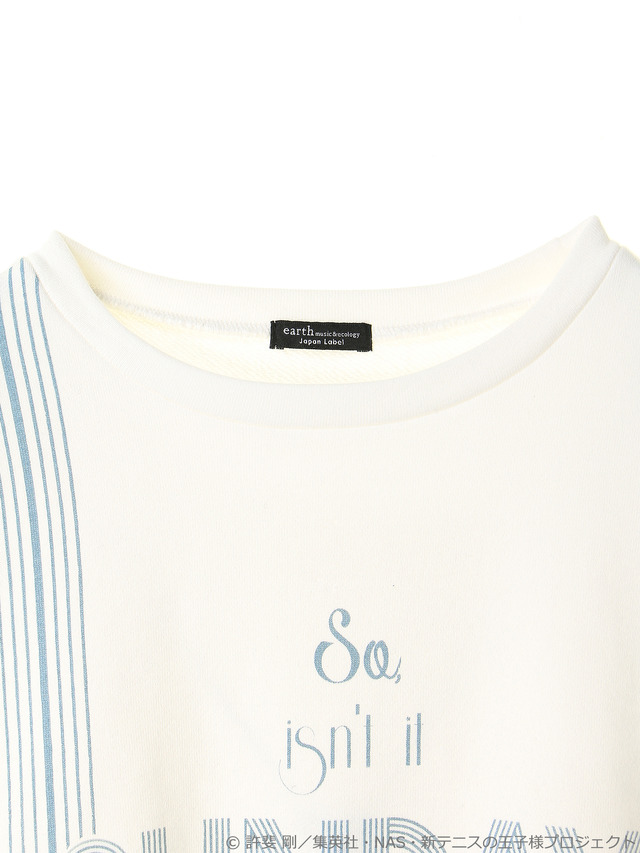 earth music＆ecology Japan Label ×「新テニスの王子様」SUNDAYじゃねーの プルオーバー 価格：4,990円+税（C）許斐剛/集英社・NAS・新テニスの王子様プロジェクト
