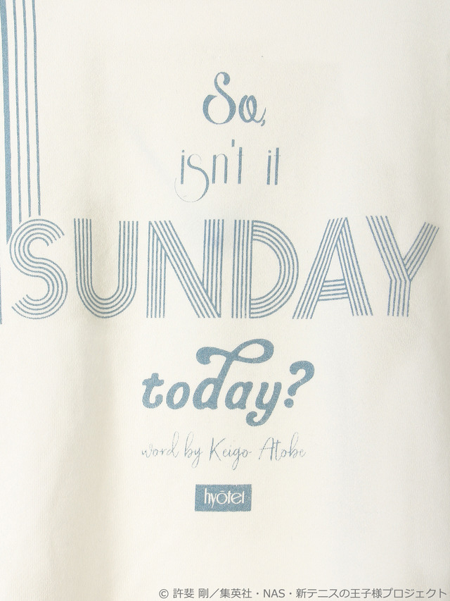 earth music＆ecology Japan Label ×「新テニスの王子様」SUNDAYじゃねーの プルオーバー 価格：4,990円+税（C）許斐剛/集英社・NAS・新テニスの王子様プロジェクト