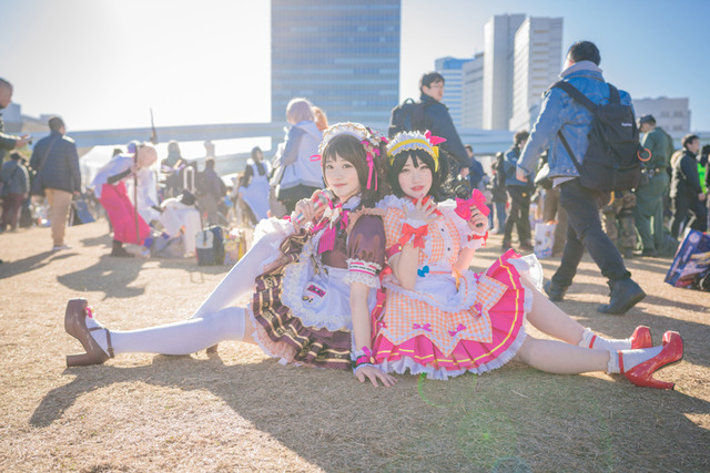 Nellyさん@nelly_chop 島村卯月、蝶瑠朱さん@Cheolsu_cos 赤城みりあ『アイドルマスターシンデレラガールズ』／撮影：追風少年淡