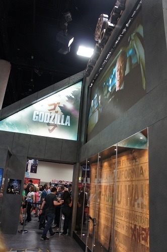 コミコン会場のレジェンダリーのブース。こちらはゴジラは目立たない。