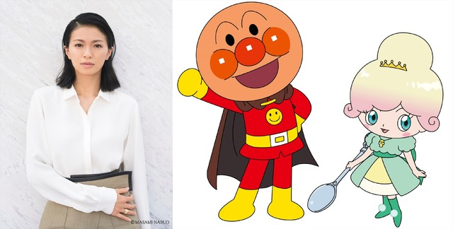 『それいけ！アンパンマン きらめけ！アイスの国のバニラ姫』榮倉奈々・アンパンマン＆バニラ姫キャラクタービジュアル（C）やなせたかし／フレーベル館・ＴＭＳ・ＮＴＶ（C）やなせたかし／アンパンマン製作委員会２０１９