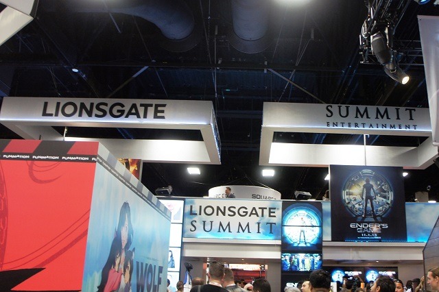 ライオンズゲートとサミットの共同ブース