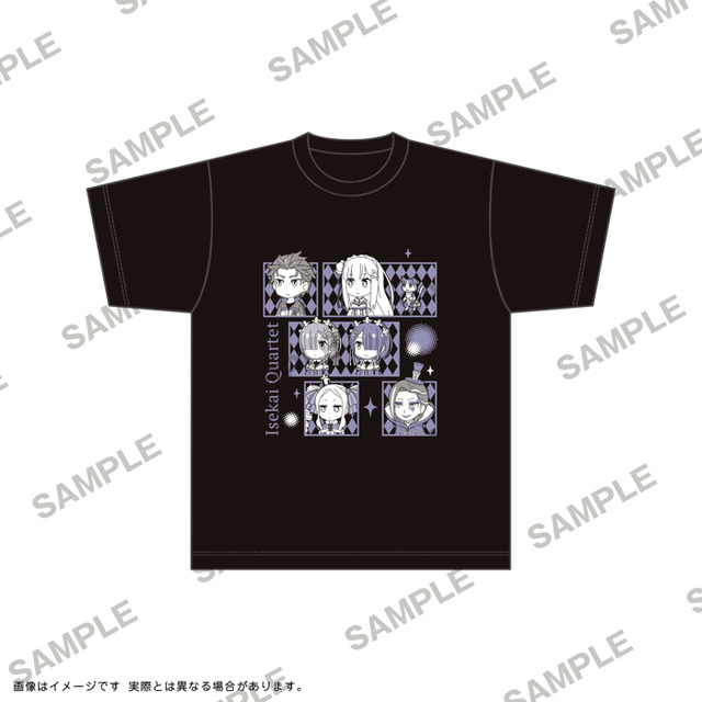 「異世界かるてっと　Tシャツ　Ver.Re:ゼロから始める異世界生活」2,500円（税込）（C）異世界かるてっと／KADOKAWA（C）Isekai Quartet/KADOKAWA