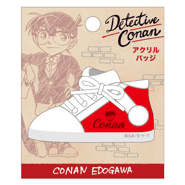 『名探偵コナン』アクリルバッジ　650円（C）青山剛昌/小学館・読売テレビ・TMS 1996