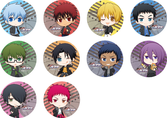 『黒子のバスケ』ふぉーちゅん☆缶バッジ　ROCK ver.[全10種]　540円