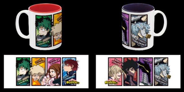 『僕のヒーローアカデミア』マグカップ  全２種 各 1500 円（税抜）  イベント価格 1600 円（税込）（C）堀越耕平／集英社・僕のヒーローアカデミア製作委員会