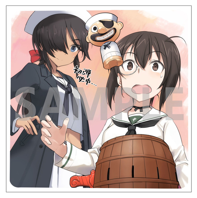 来場者特典 「島田フミカネ描き下ろしミニ色紙」（全4種／ランダム）（C）GIRLS und PANZER Finale Projekt