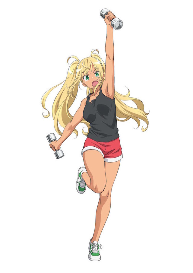 『ダンベル何キロ持てる？』紗倉ひびき（CV：ファイルーズあい）（C）2019 サンドロビッチ・ヤバ子，MAAM・小学館／シルバーマンジム