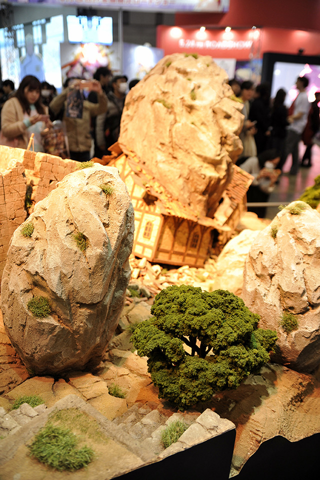 『進撃の巨人』のブースの様子