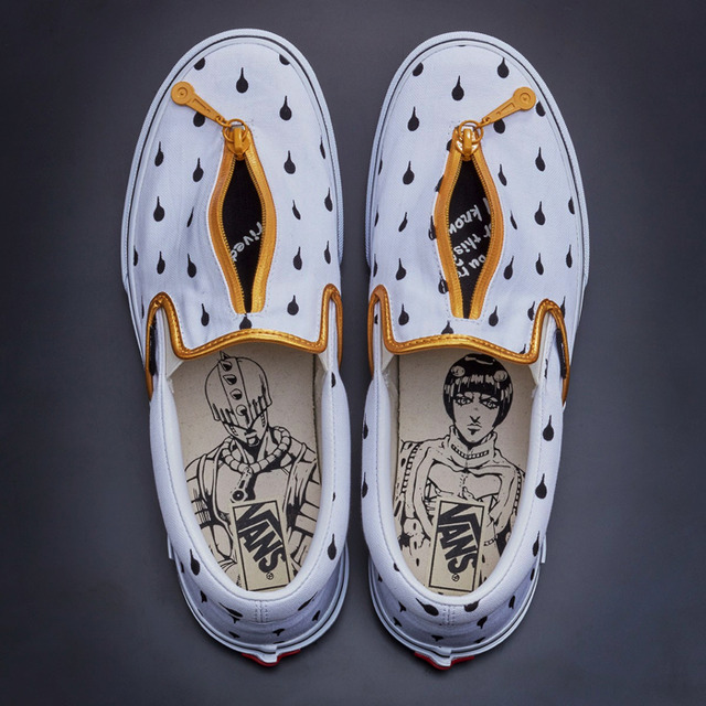 「ジョジョの奇妙な冒険 黄金の風 × VANS コラボレーションスニーカー」＜ブローノ・ブチャラティ ver.＞9,720円（税込／送料・手数料別途）（C）LUCKY LAND COMMUNICATIONS/集英社・ジョジョの奇妙な冒険 GW 製作委員