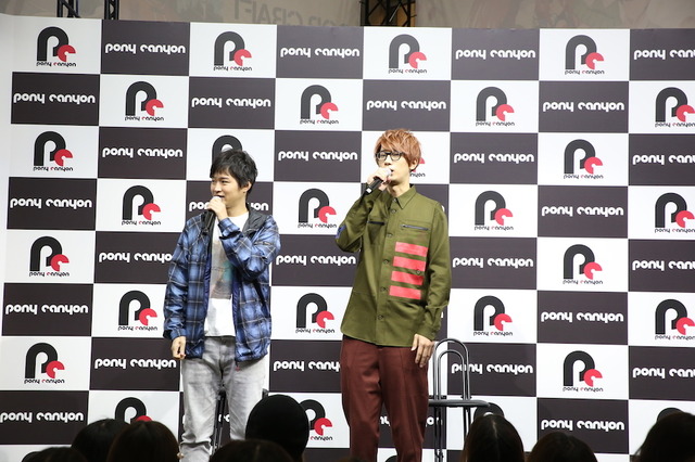 グリムノーツ The Animation　出演：逢坂良太（エクス役）、江口拓也（タオ役）／「AnimeJapan 2019」ポニーキャニオンブース