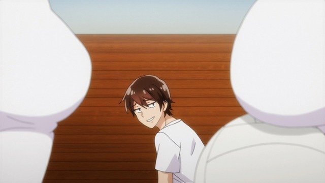 『洗い屋さん！～俺とアイツが女湯で！？～』第1話「痩身マッサージ」先行カット（C）トヨ/Suiseisha Inc.