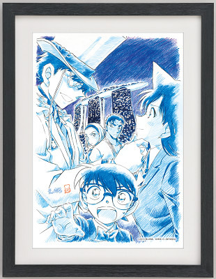 劇場版賞「名探偵コナン 紺青の拳」額入りアート（C）青山剛昌／小学館 （C）青山剛昌／小学館・読売テレビ・TMS 1996（C）2019 青山剛昌／名探偵コナン製作委員会