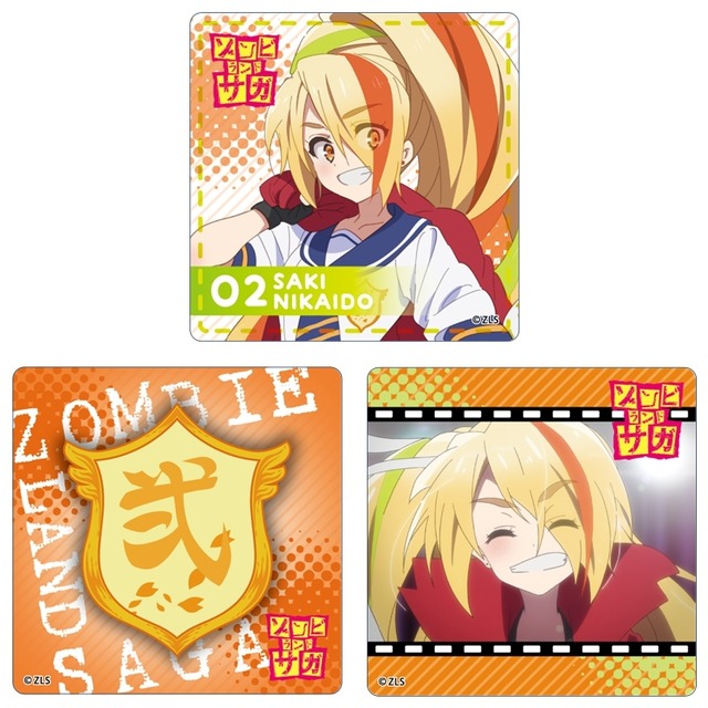 「ゾンビランドサガ ZK CAFE」2号・伝説のオレンジソーダ　コースター（C）ゾンビランドサガ製作委員会