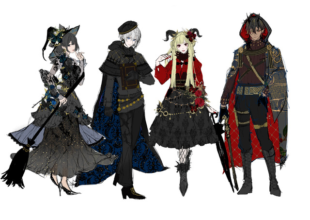 「KATEコスプレメイクプロジェクト」イラスト