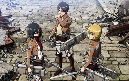 「Anique」サービス第1弾『進撃の巨人』（C）諫山創・講談社／「進撃の巨人」製作委員会