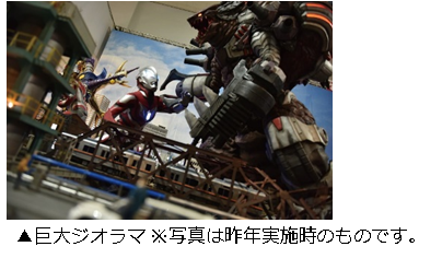 ｢ウルトラマンフェスティバル 2019｣巨大ジオラマ（昨年実施時）（C）円谷プロ