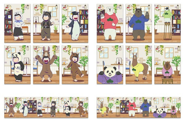 「セガコラボカフェ おそ松さん×しろくまカフェ」「フード・デザートメニュー特典」（C）赤塚不二夫／おそ松さん製作委員会　（C）ヒガアロハ／しろくまカフェ製作委員会 2012　（C）SEGA